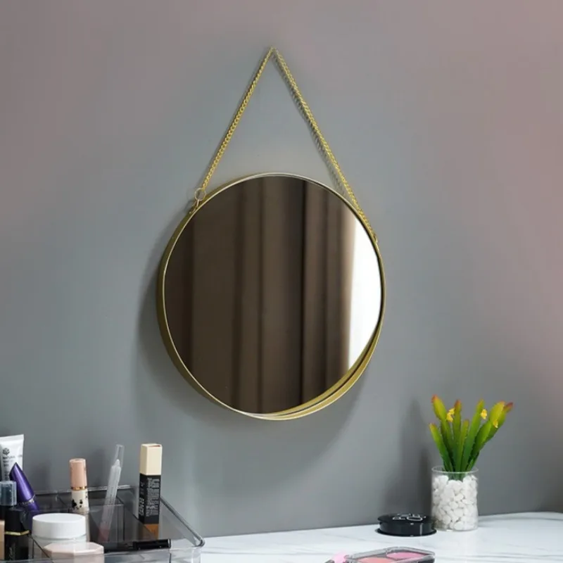 ​​​​​​​Stick On Wall Mounted Dressing Mirror for Bathroom Dorm Shatterproof Makeup Mirror for Vanity Bath and Cosmetic Use