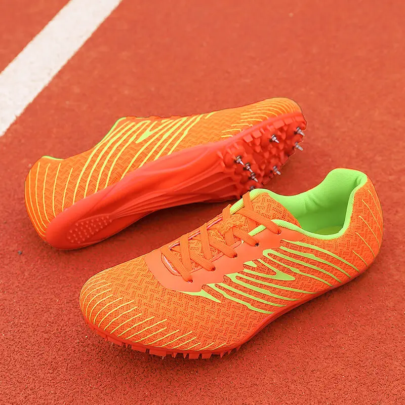 

Professional Track Spikes Shoes - Lightweight Sprint & Long Jump Competition Shoes with 8-Pin Removable Spikes