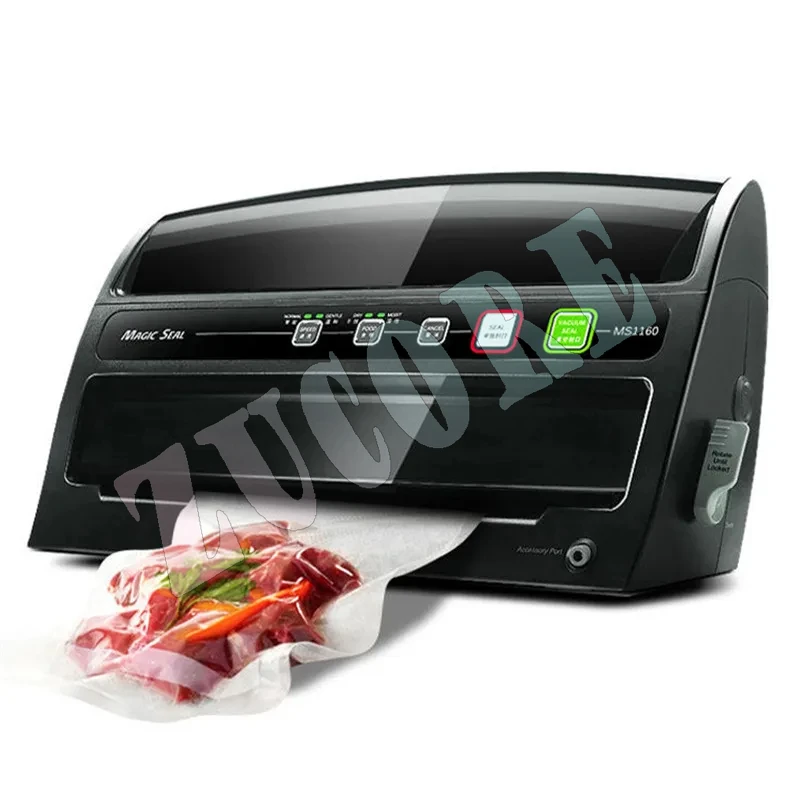 Magic seal ms1160 máquina de embalagem a vácuo de alimentos, selador de saco plástico profissional doméstico, máquina de selagem comercial automática
