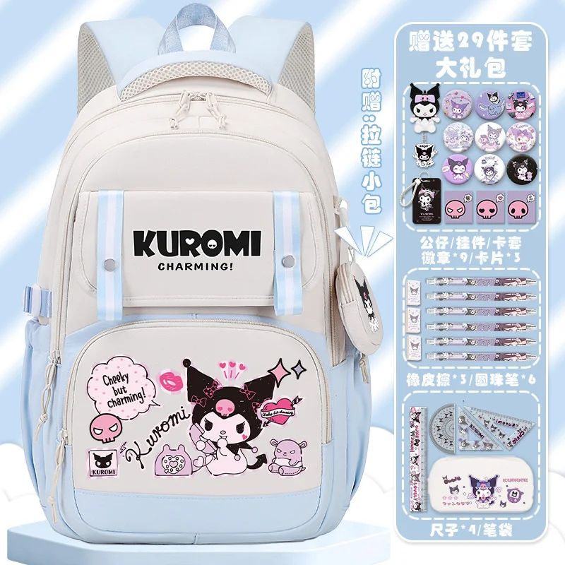 Nieuwe Sanrio Clow M Student Schooltas Kinderen Cartoon Campus Grote Capaciteit Ruggengraat Bescherming Lichtgewicht Dubbele Schouder Rugzak