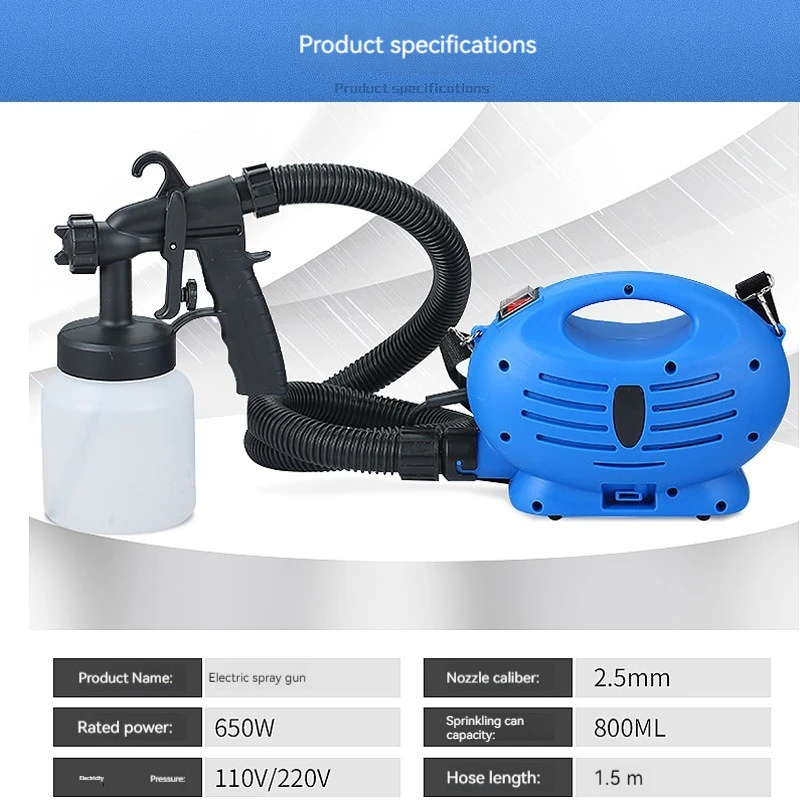 650W Spraying machine spray painting machine high-pressure electric spray gun latex paint spray gun household portable spray pai