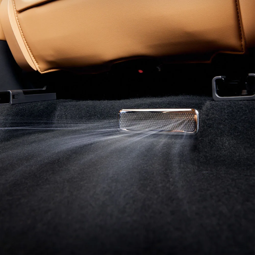 

2 Pcs Dust Cover For The Air Outlet Under The Seat For Xpeng GX 2026 Interior Accessories Stainless Steel Protective Cover
