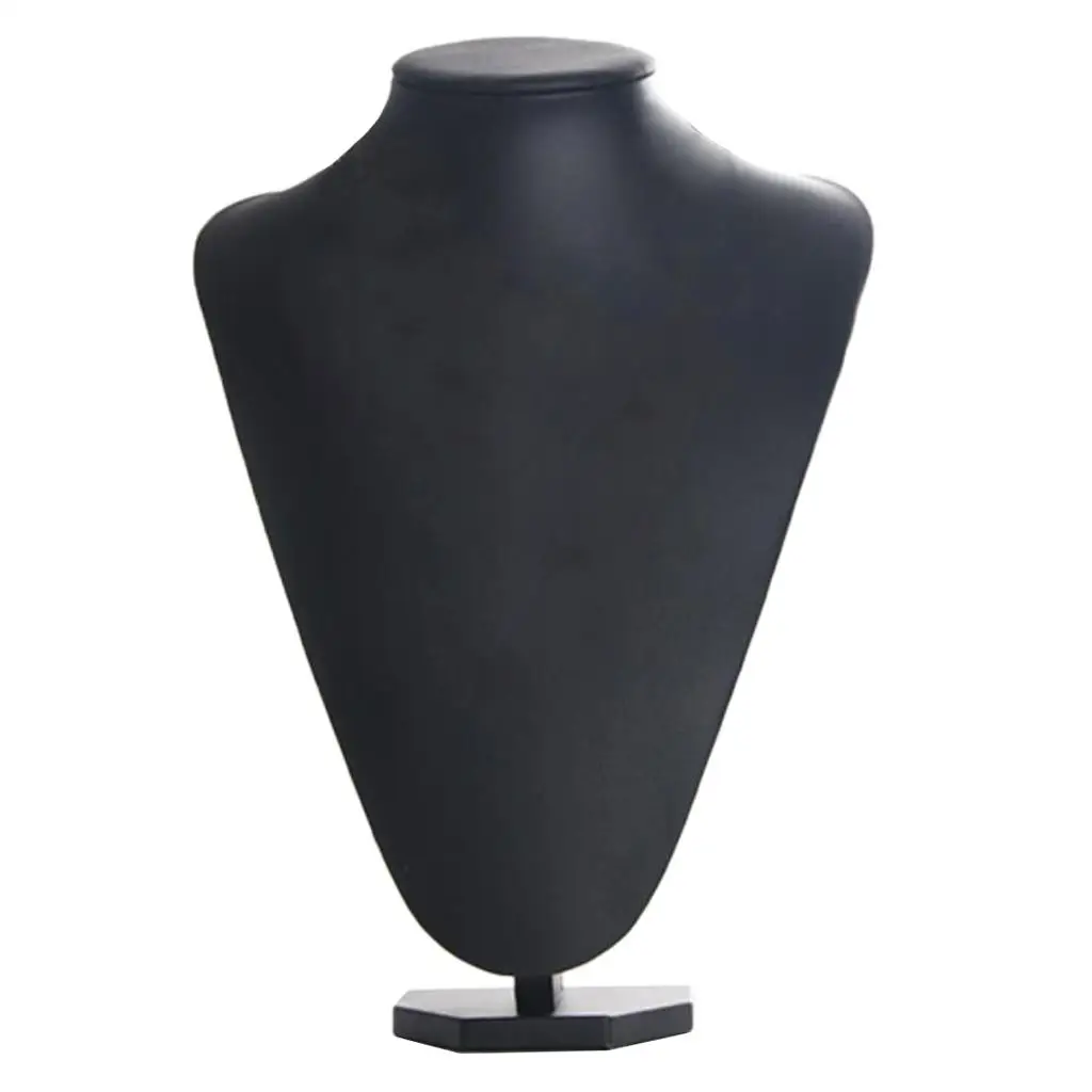

Wooden Black Jewelry Display Stand Necklace Mannequin Holder for Bracelets and Necklaces for Jewelry Packaging