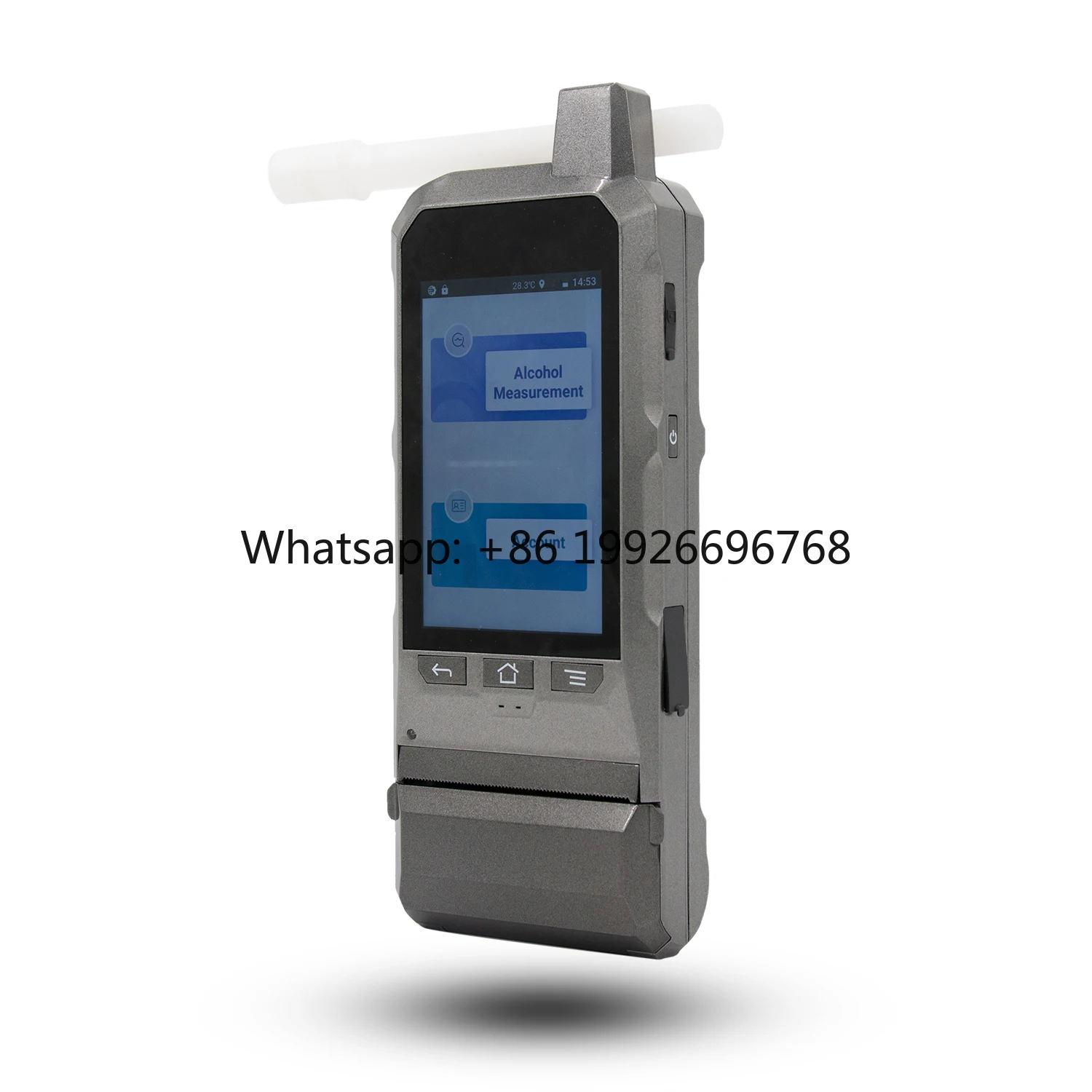 

Customizable Breath Test Alcohol Tester SIM Card Installation Real-Time Data Viewing Electrochemical Sensor GPS/Beidou