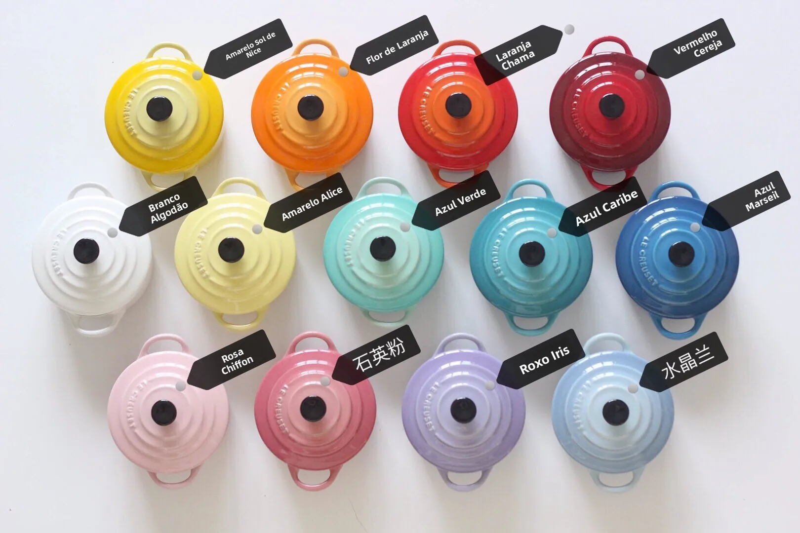 Panela de Cerâmica Le Creuset Cool Color, Tigela para Bebê, Panela com Duas Alças, Assadeira para Uso Diário, Design Francês ...