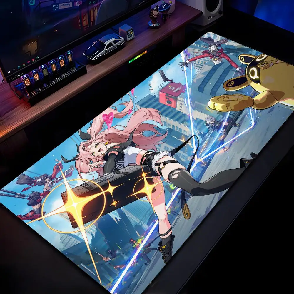 

Z-Zenless Zone Zero Mouse Pad Mousepad HD Printing Computer Gamers Locking Edge Non-slip Mouse Pad XXL90x40cm Keyboard PC Desk P