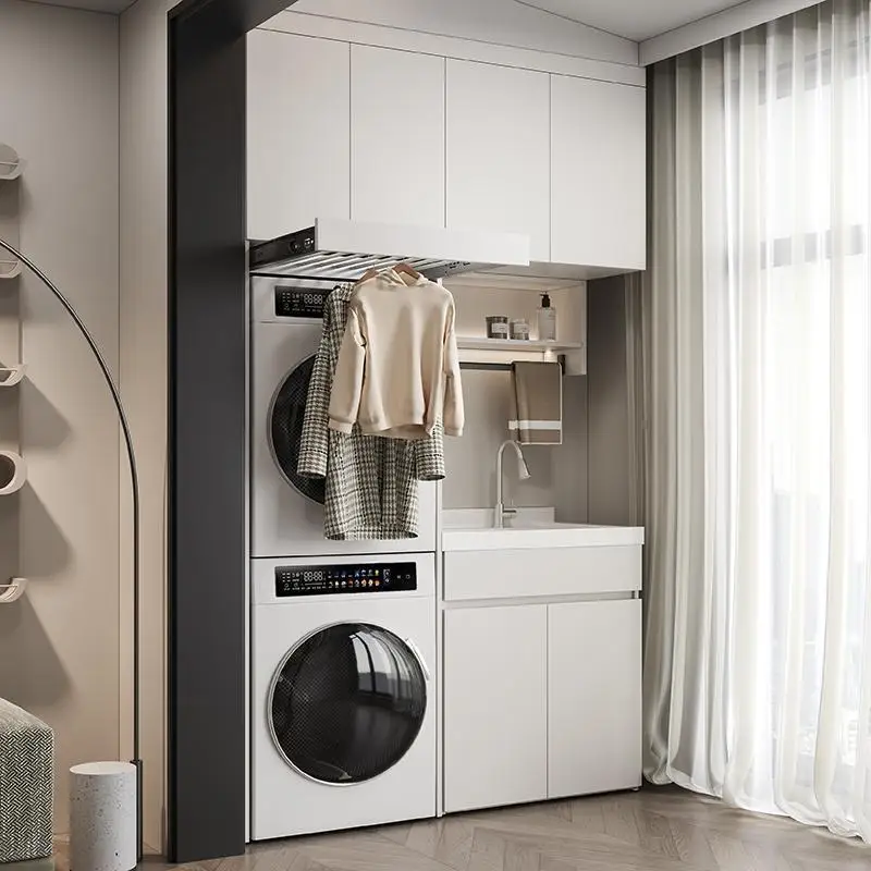 All aluminum honeycomb aluminum washing and drying integrated cabinet dryer balcony cabinet bathroom combination set washing