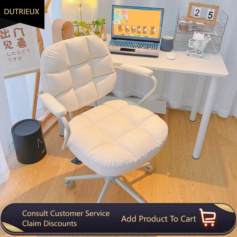 

Girls Bedroom Office Chair Computer Back Swivel Study Office Chair Executive White Cadeiras De Escritorio Home Furniture