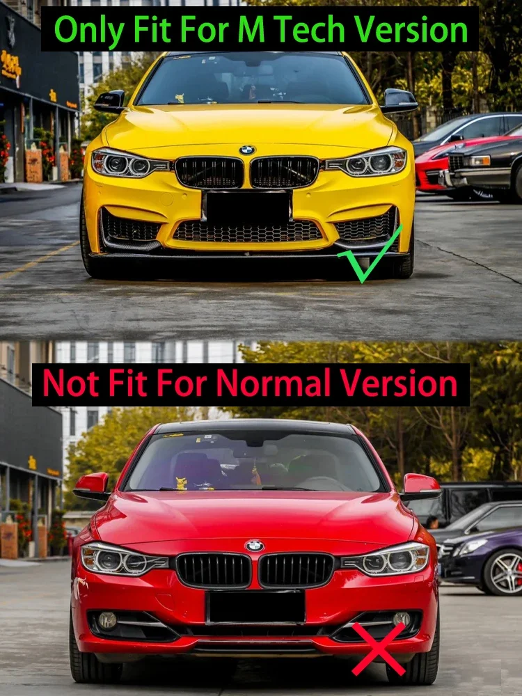 Nero lucido M Sport diffusore in fibra di carbonio per BMW serie 3 F30 F31 F35 2012-2019 M Performance paraurti posteriore diffusore a labbro