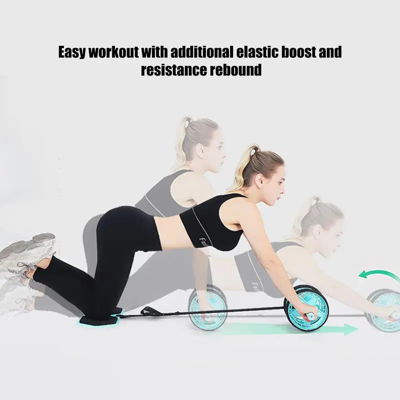 Ab Roller Wheel Automatic Rebound Home Gym Exercise Wheel Fitness Abdominal Wheel Abdominal Exercise Wheel Roller