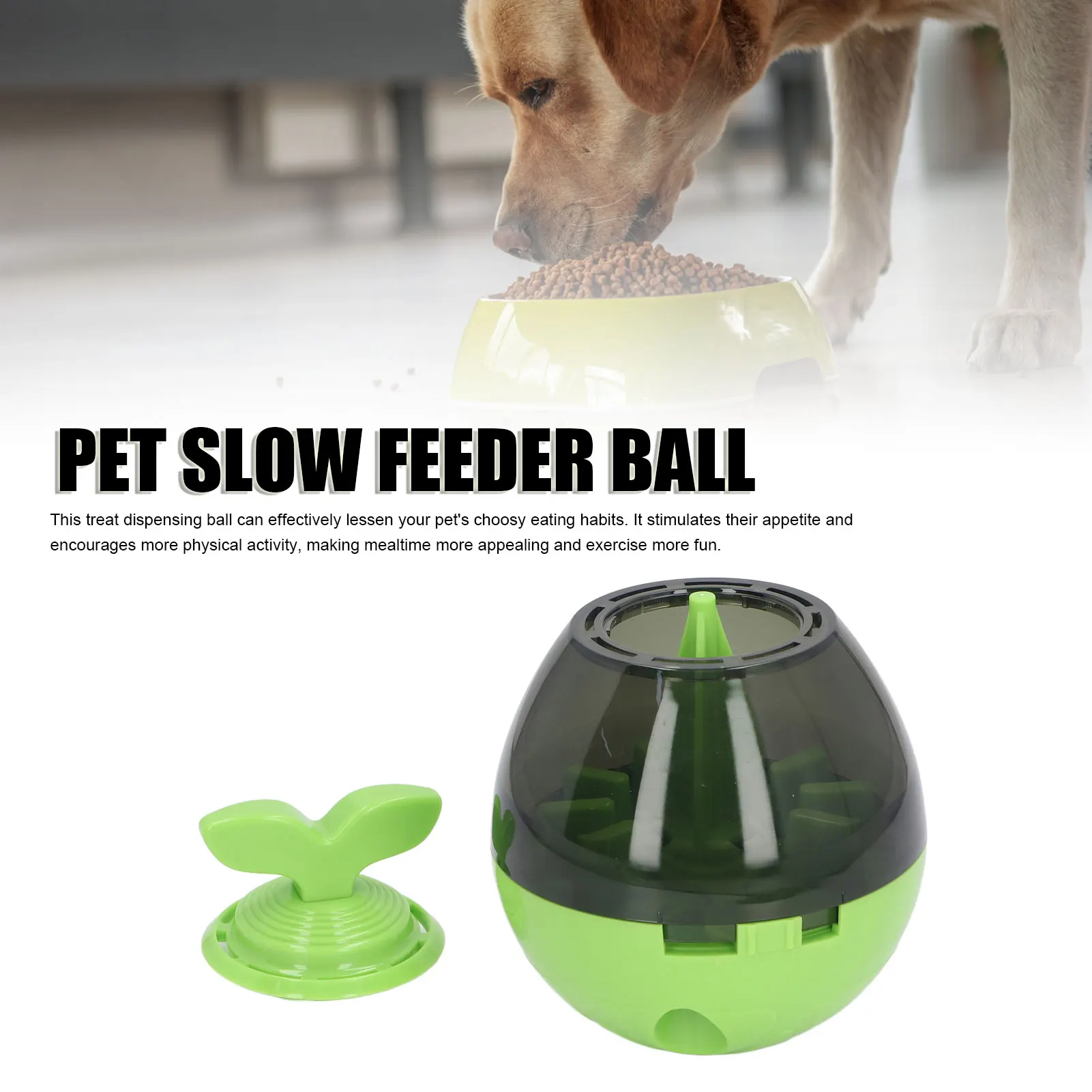 개 치료 분배 볼, IQ 증가, 대화형 지루함 완화, 까다로운 식사 감소, 훈련을 위한 애완 동물 슬로우 피더 볼