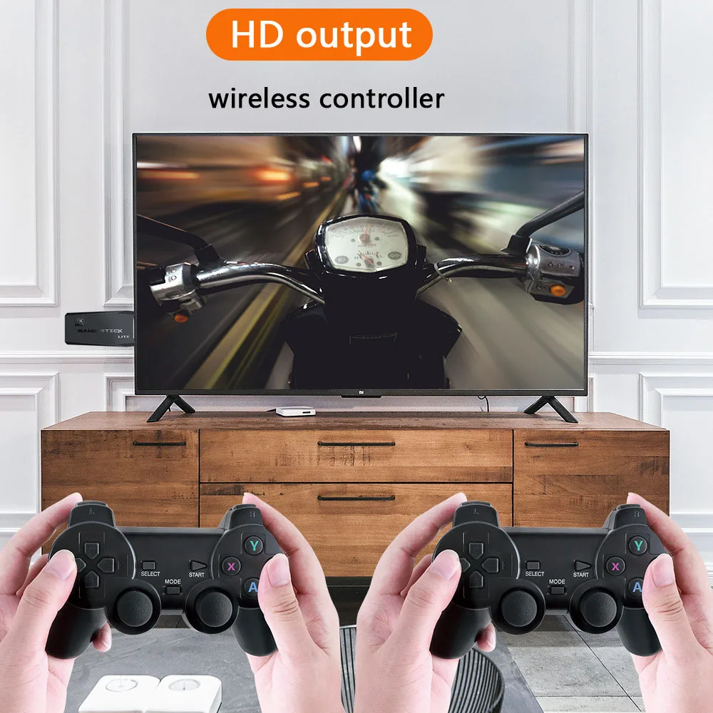 M8 Portable Video Game Console, 4K, 2.4G, Wireless Control, Wireless Retro Classic Video Game Console, Including 10000 Games image 4
