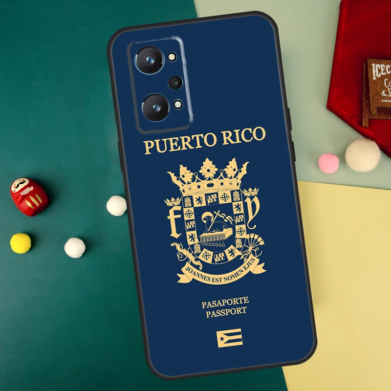 Puerto Rico Flag For Realme 12 11 Pro Plus 9 10 GT5 GT3 GT Neo5 C35 C31 C30 C33 C51 C53 C55 C25s C21Y Case