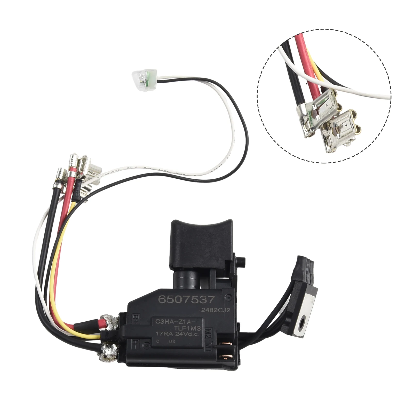

Screwdriver Spare Switch Trigge Equipment 1pcs 632F27-4 6507545 650754-5 Ddf482 For Household Instrument Power