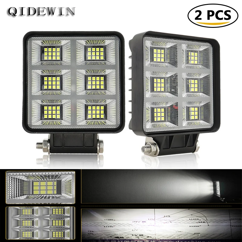 

4 inch Led Work Light Off-road Driving Floodlight Vehicle Excavator Truck Cab Ceiling Light LED Driver Light Diffuser Arm Lamp