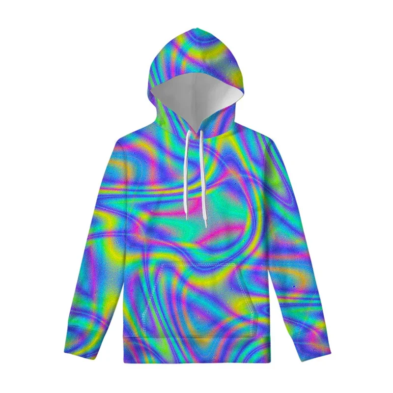 

Fashion New 3D Printing Trippy Patterns Hoodies For Men Colorful Psychedelic Styles Graphic Hooded Hoody Unisex Cool Pollovers