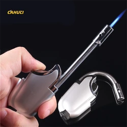 Torch Gas Lighters windproof Lighter Bendable Cigar Butane Lighters Spray Gun Portable Jet Lighter Kitchen Outdoor Blue Flame