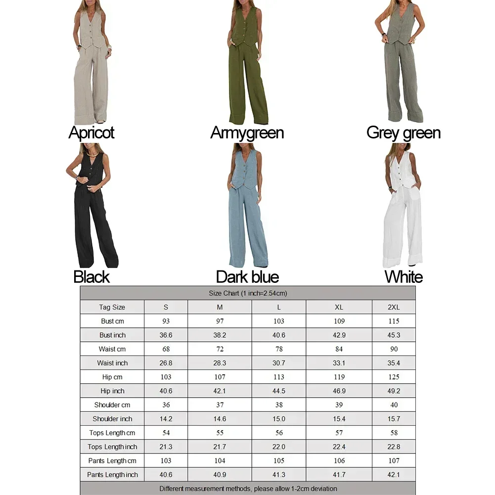 Womens New Fashion Vest Trousers Suit Casual Versatile Temperament Suit