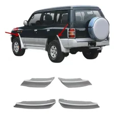 4 Pieces Wide Body Front Mudguard Board Fender Extension for Pajero V33 Side Bumper Corner Cover for Montero Rear Wheel Extended