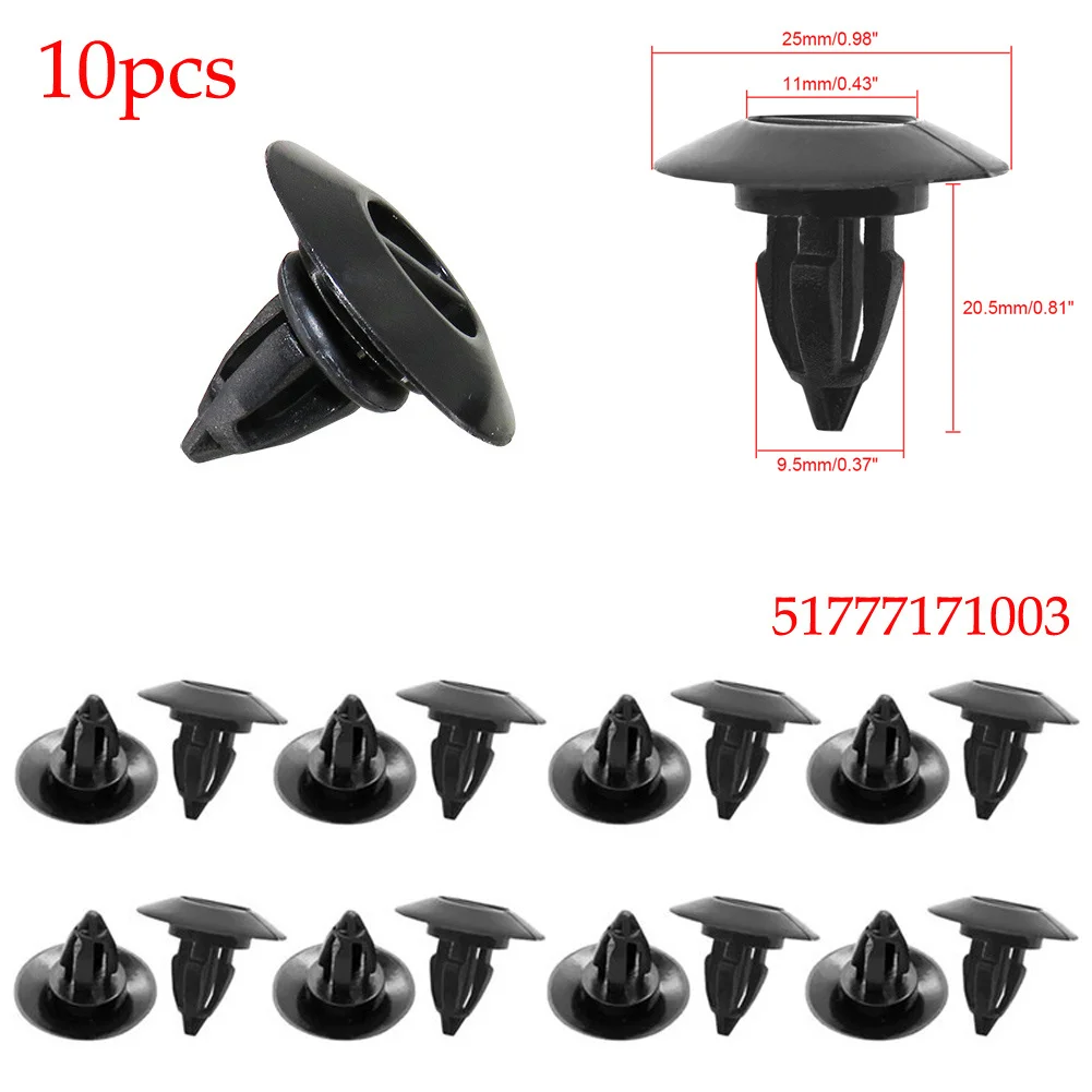 10/30pcs Car Rivet Clips Door Side Sill Skirt Trim Rocker Molding Clip For BMW X6 R60 For Mini 51777171003