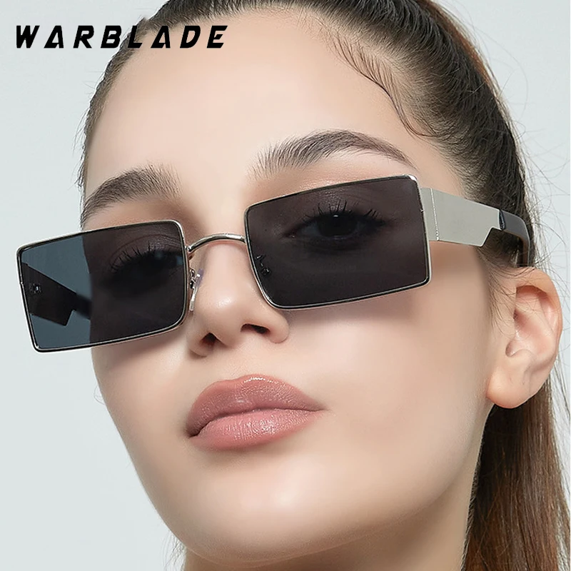 

Fashion Brand Design Small Square Sunglasses Women Men Brand Steampunk Metal Frame Eyeglass Summer Traveling Party Shades UV400