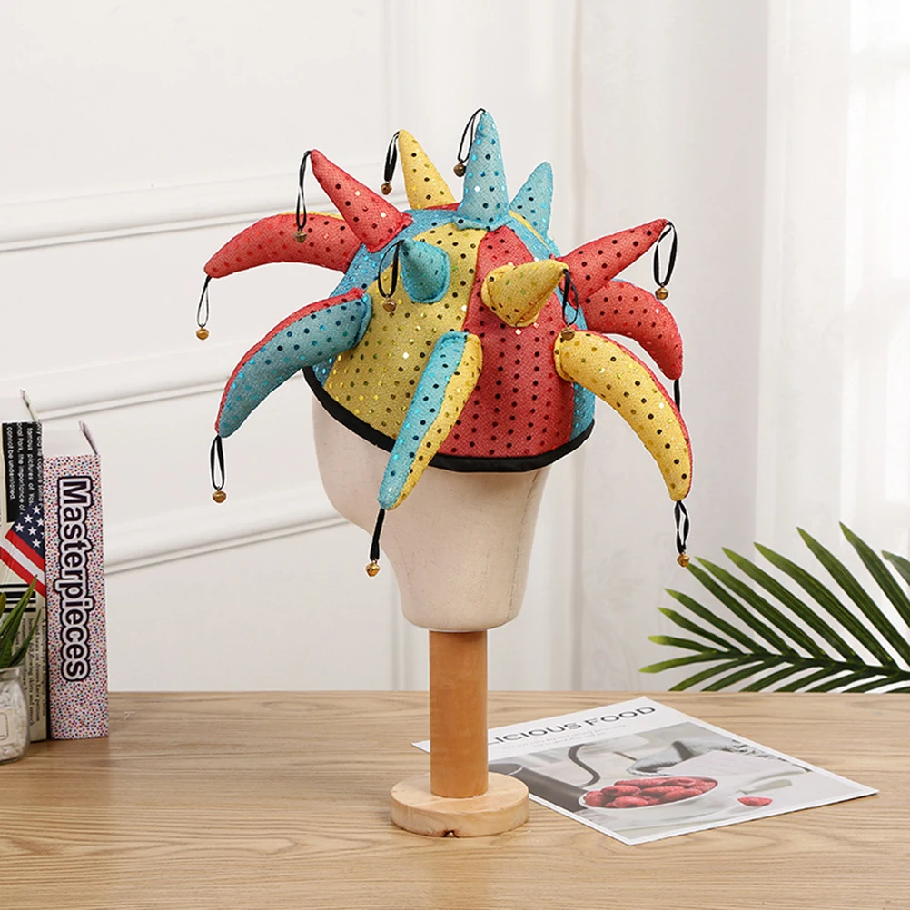 Il cappello da clown a campana Accessori per capelli di Halloween Cappellino per decorazioni per feste per spettacoli teatrali