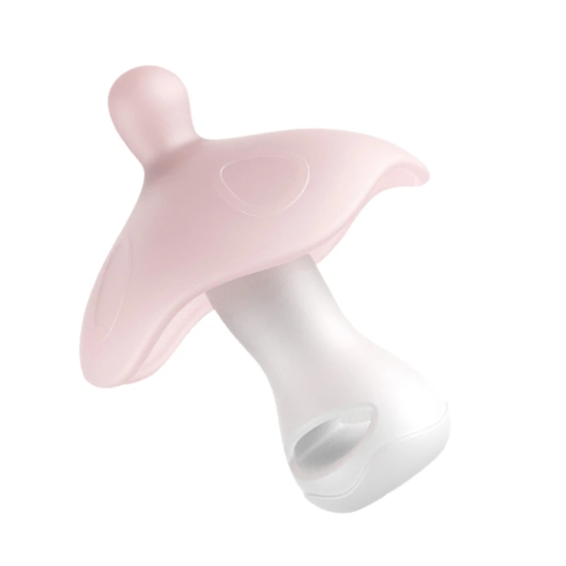 Anneau dentition en Silicone champignon, jouet dentition Flexible pour aide au brossage des dents bébé P31B