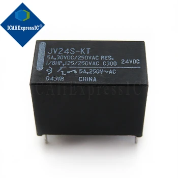 Um grupo de relé normalmente aberto, JV24S-KT, 5A, 4 pés, DC24V, 1 PC