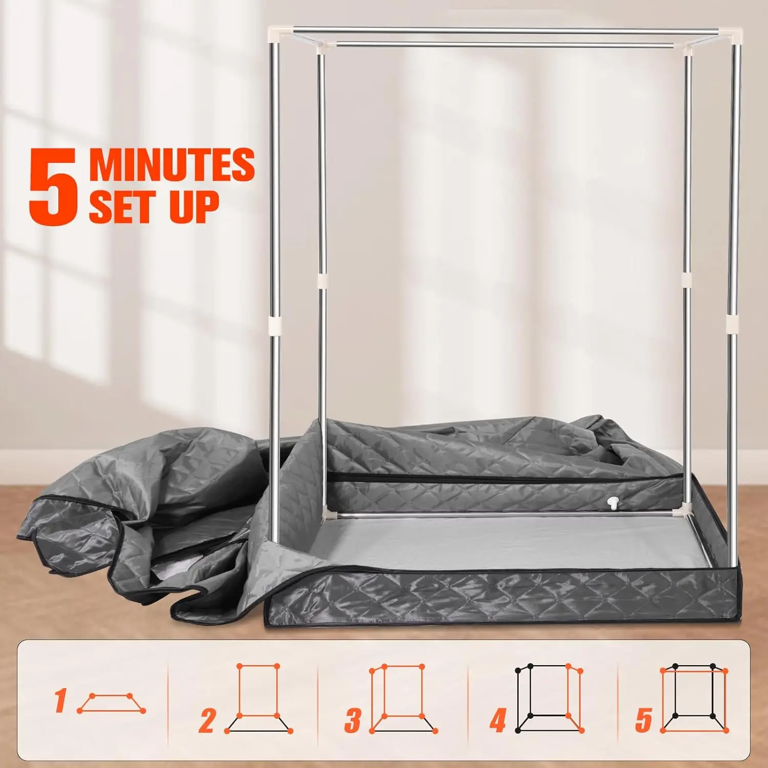 Sauna familiare, sauna a vapore portatile per 1 o 2 persone, 2 macchine sauna 1000W, 2 sedie ad acqua, 9 piani regolabili