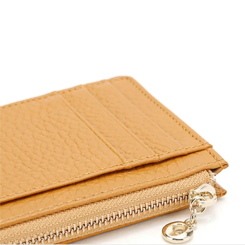 New Large Capacity Cowboy Short Wallet Multi-function Simple Genuine Leather Purse Luxury Cowhide Card Holder Men Women