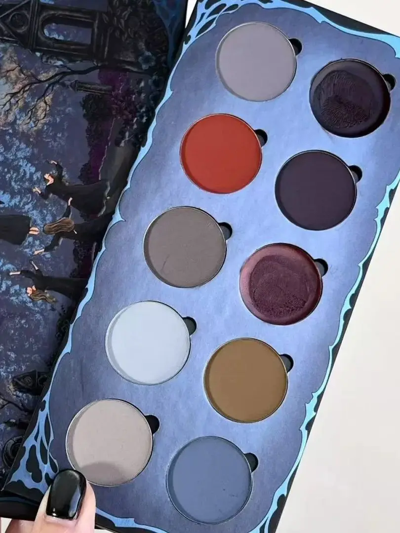 Shellwe Makeup Misty Spirit All Matte Eyeshadow Palette Fog Shadow Ghost Ten Color Full Matte Eye Shadow Disk