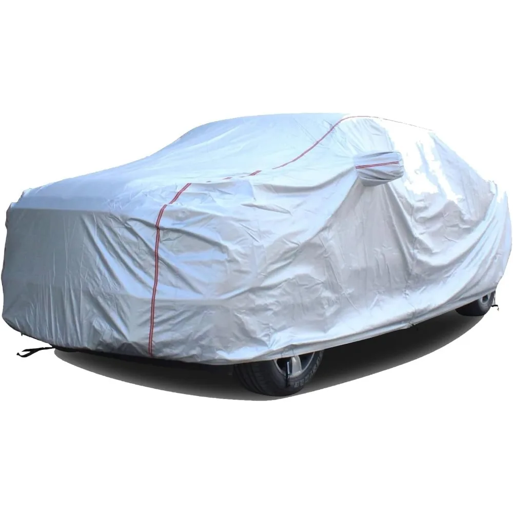 

Hard Shell Truck Car Cover Waterproof Windproof Zipper Design with Strap Buckle Antenna Patch for All Weather Outdoor Fit for F