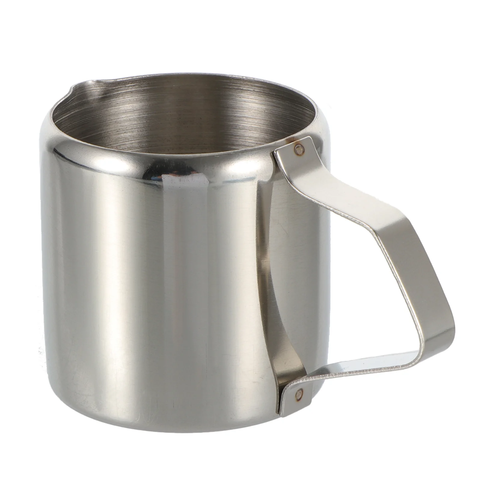 

Stainless Steel Milk Pitcher Coffee Cup Handle Smooth Surface Easy Clean Multipurpose Milk Storage Home Bar Cafe