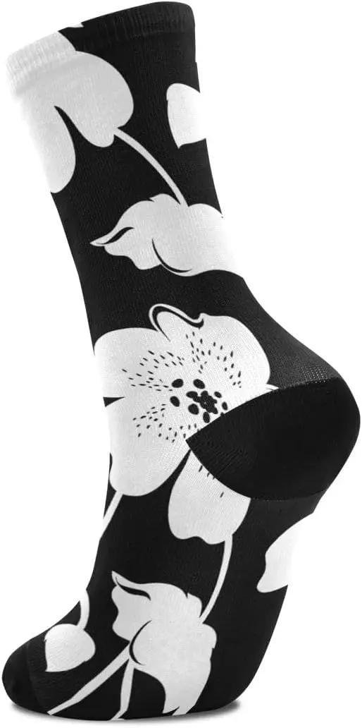 المرأة طاقم الجوارب زهرة التماثيل لينة مضحك جوارب رياضية Harajuku ريترو ستايل تنفس عدم الانزلاق جوارب رياضية