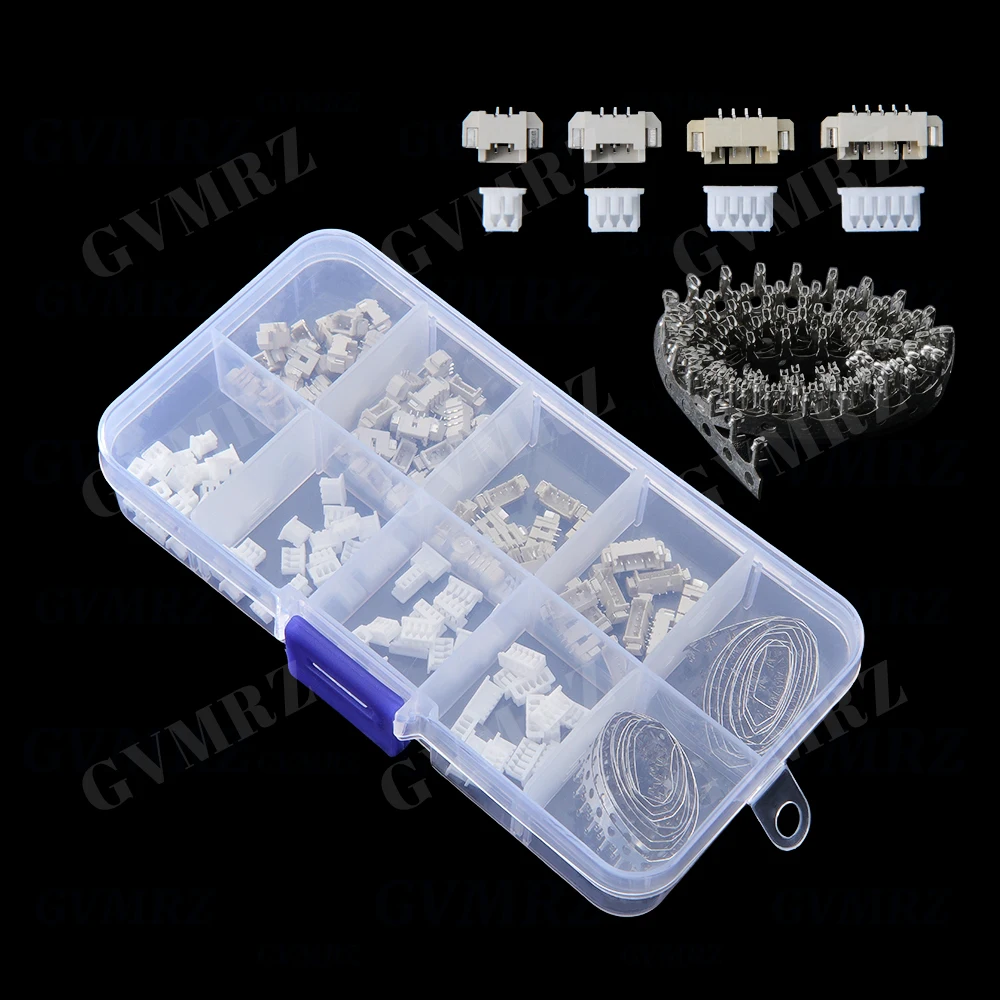 60Set/190PCS 2-5P 1.25mm Horizontal Surface Mount Housing Terminals 2P 3P 4P 5P Combined Connector KIT