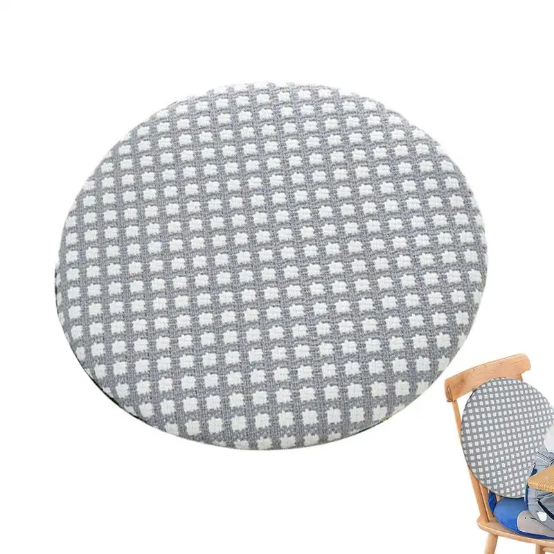 Kitchen Chair Seat Pad Warm Round Chair Sitting Cushion Washable Chair Seat Cushion For Children's Room Living Room Garden