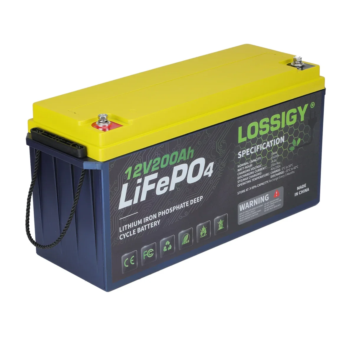 

18650 Battery Holder Lithium Battery 12V Solar Energy 200Ah Lifepo4 Pack For Home Solar / Car / Marine