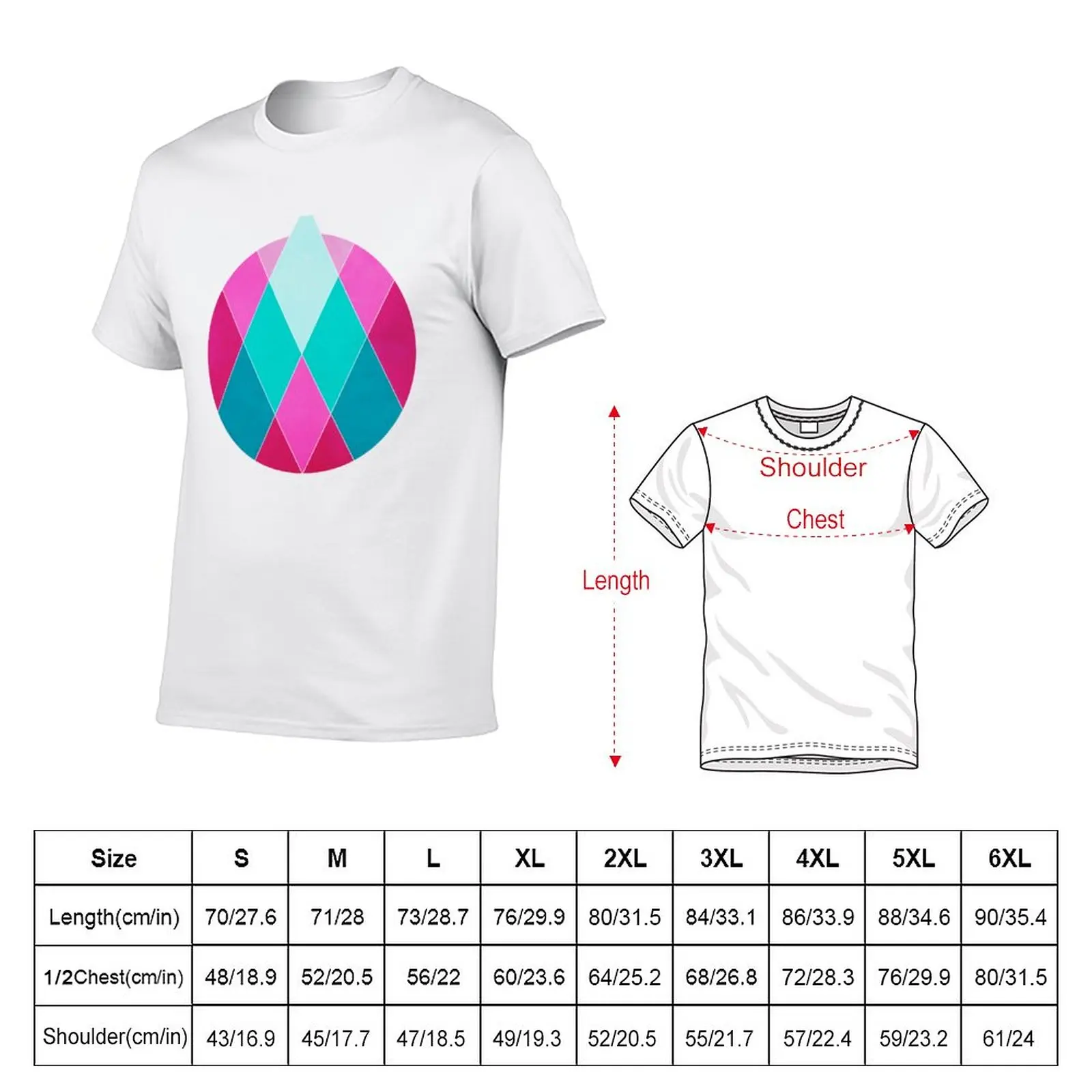 New Geometric Pink Mountain T-Shirt boys t shirts cute tops t shirts for men graphic