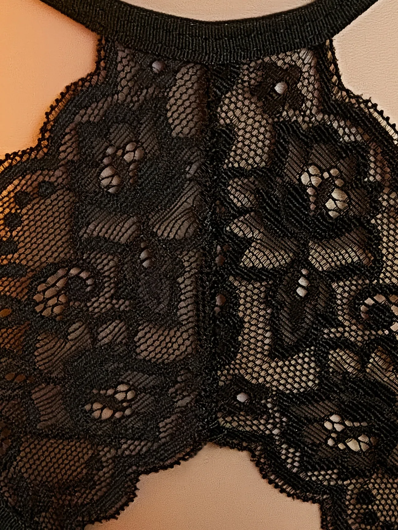Women Sexy Lace Thong G-String Low Waist Panties Sheer Mesh Open Crotch Floral Lingerie See Through Erotic Underwear Female view 6