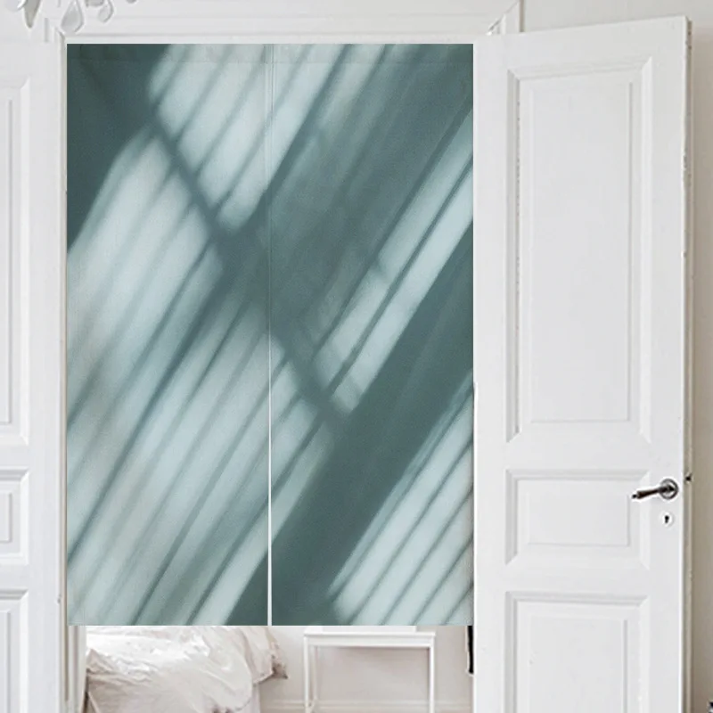 ستائر باب قماشية بنمط ظلال الأشجار ، كتان التقسيم ، منزل شمالي ، ستائر غرفة نوم فتاة ، مطبخ حمام معلق #2