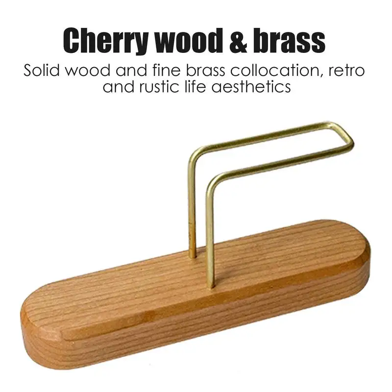 Coffee Filter Container Wood & Brass Cone Coffee Filter Holder Coffee Filter Dispenser Coffee Filter Organizer For Coffee tool