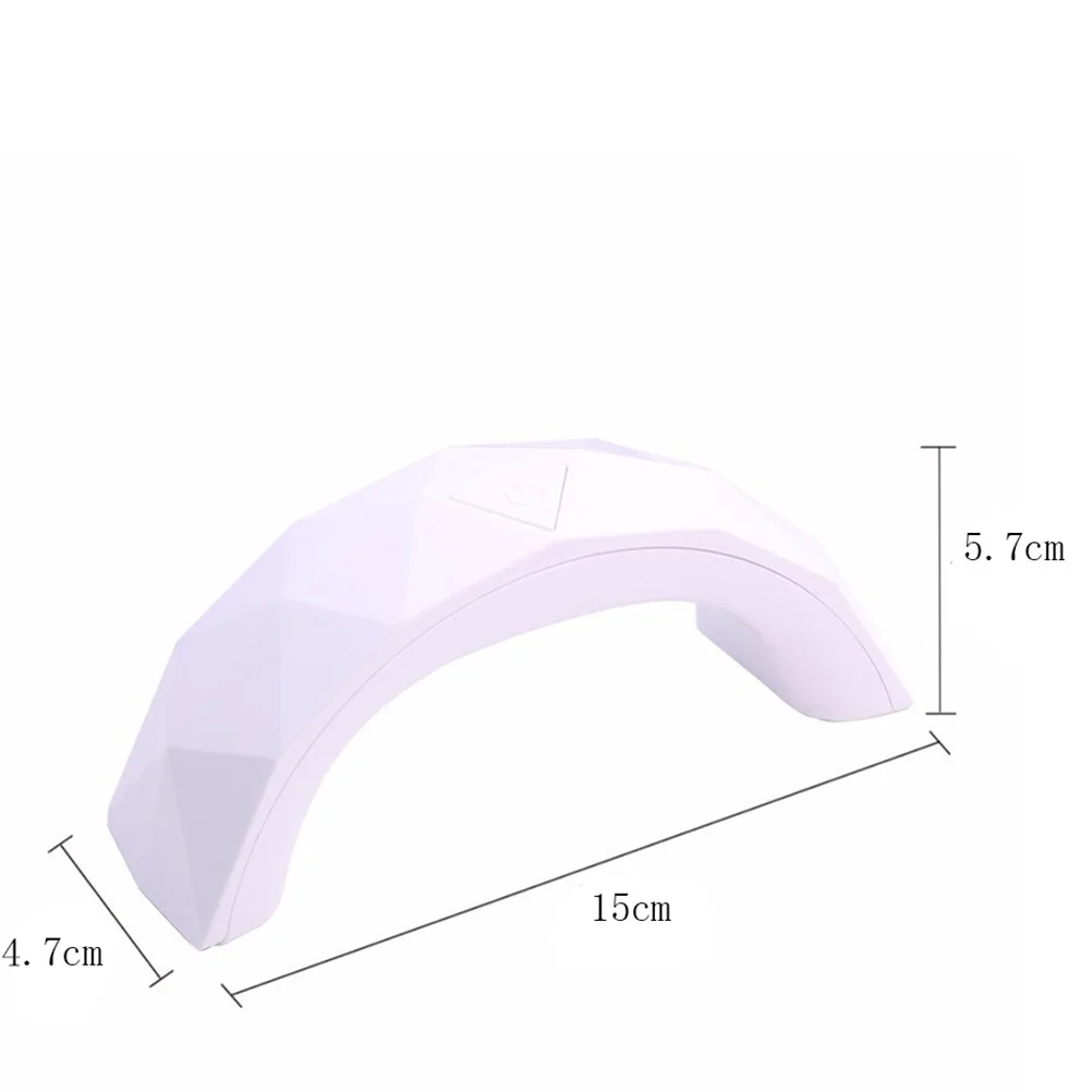 9W Mini USB LED Nail Dryer Portable Nail Art Machine Quick Drying Easy to for Professional Use White