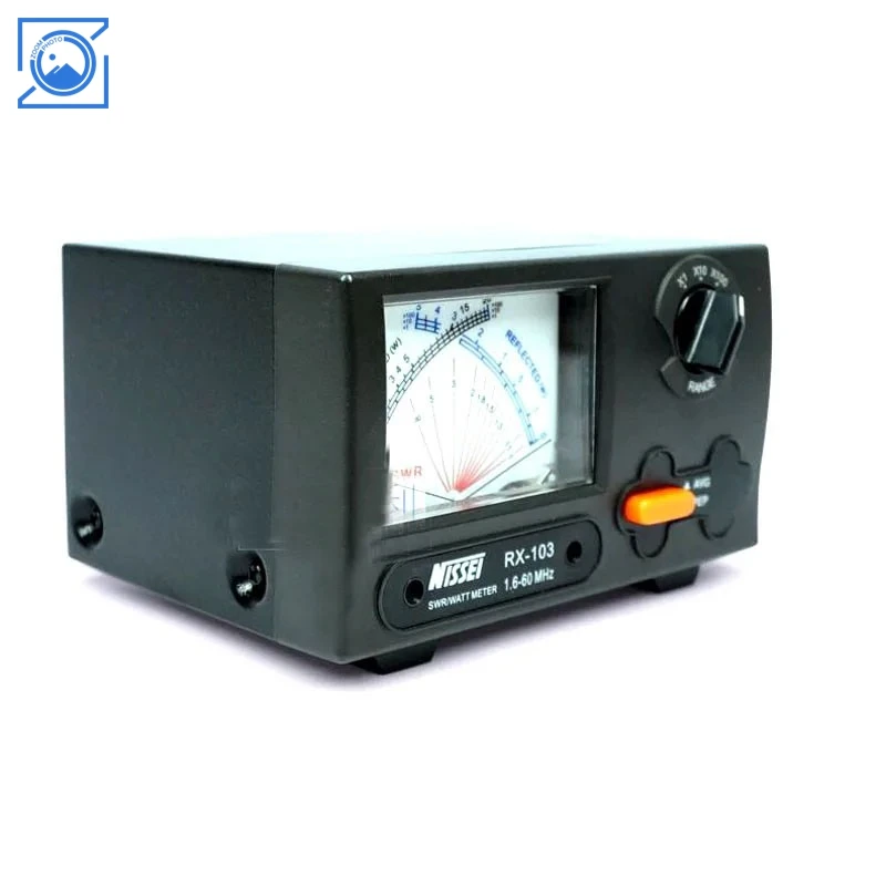 NISSEI RX-103 Mini SWR/Watt Meter 2KW 1.6-60MHz HF/V/U Band Pengukur Daya Berkualitas Tinggi untuk Walkie Talkie