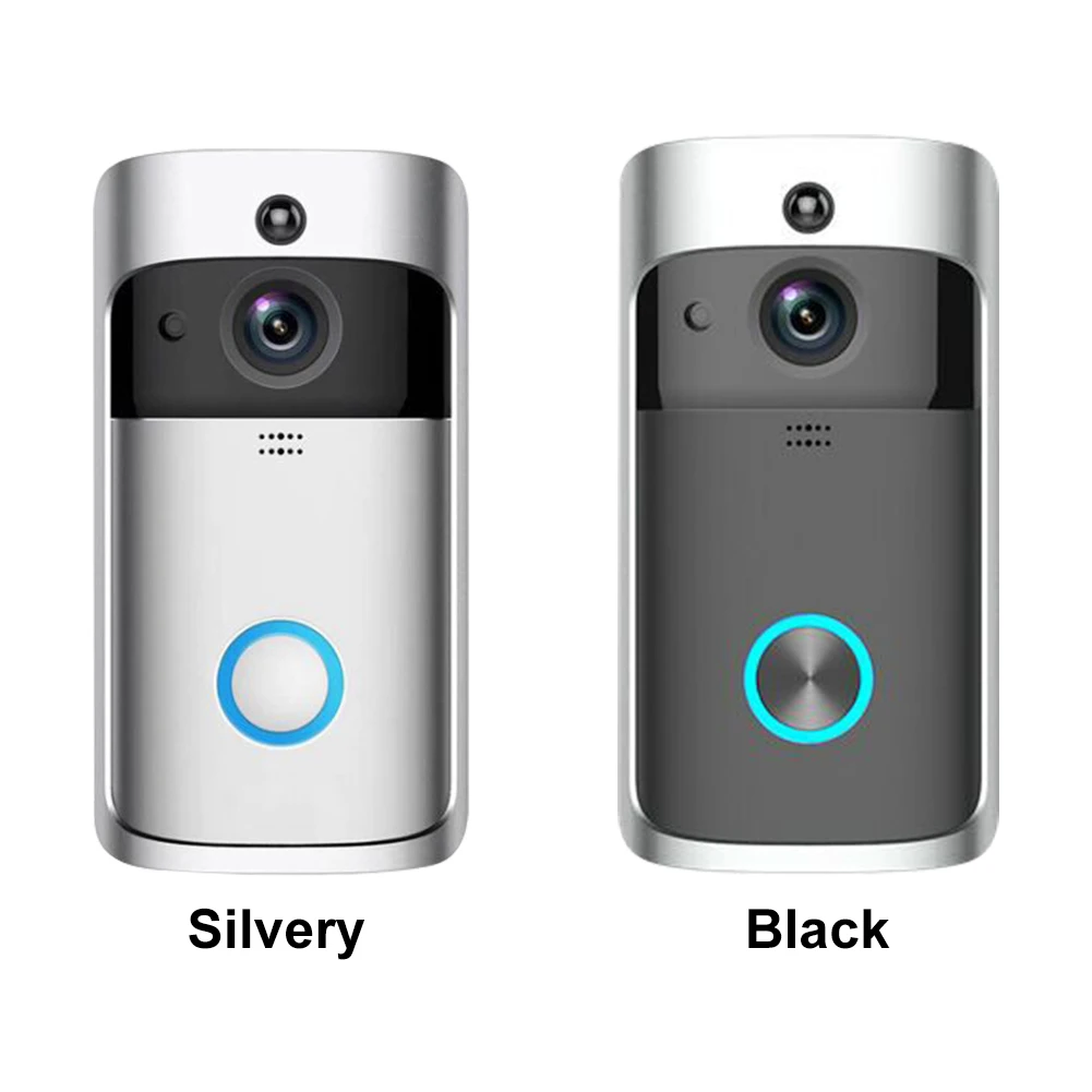 جرس باب فيديو للكشف عن الحركة ، تحكم بالتطبيق ، صوت بااتجاهين ، شاشة عن بعد ، مكتب منزلي ، ABS لاسلكي ، واي فاي اتصال داخلي ذكي مرئي