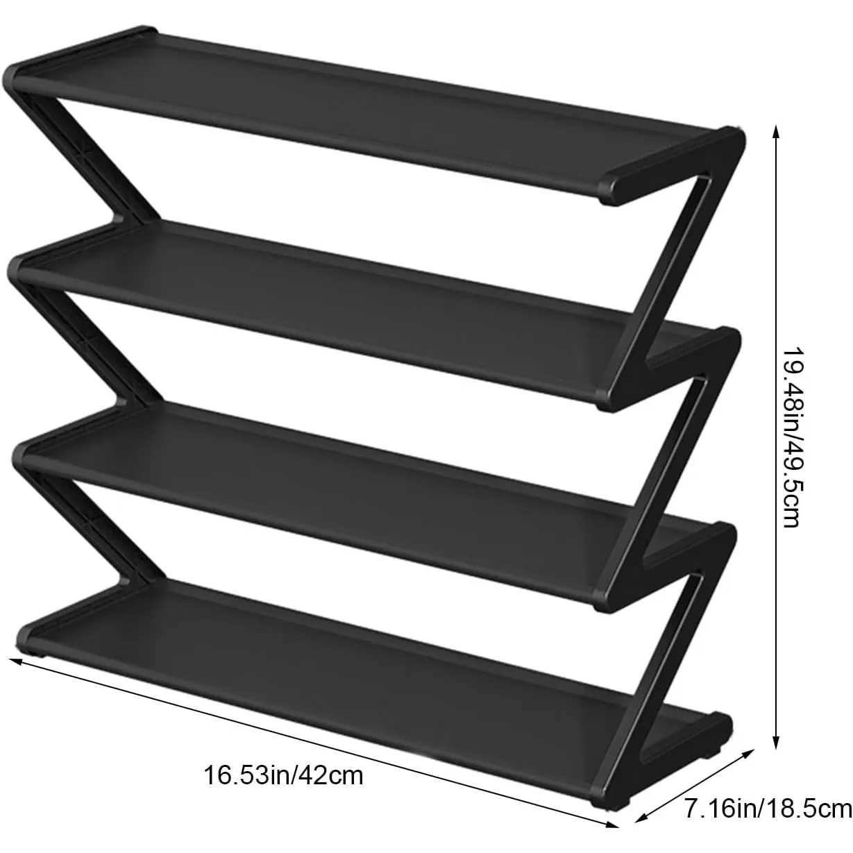 Meuble à Chaussures en Tissu Anti-Poussière en Forme de 7, Simple, Multifonctionnel, Ménage, Multicouche, Gain de Place, T1