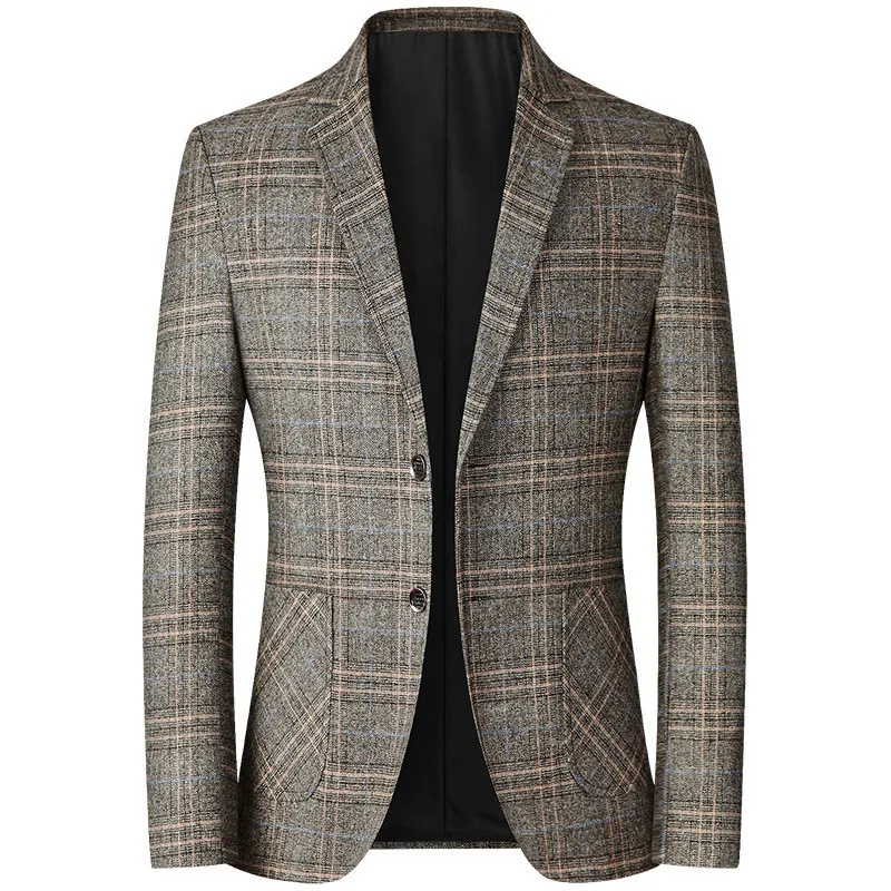 

2025 Suit Jacket Men's Leisure Suit Spring Thin Middle-Aged Single West Jacket Benxi Dad Wear Non-Ironing