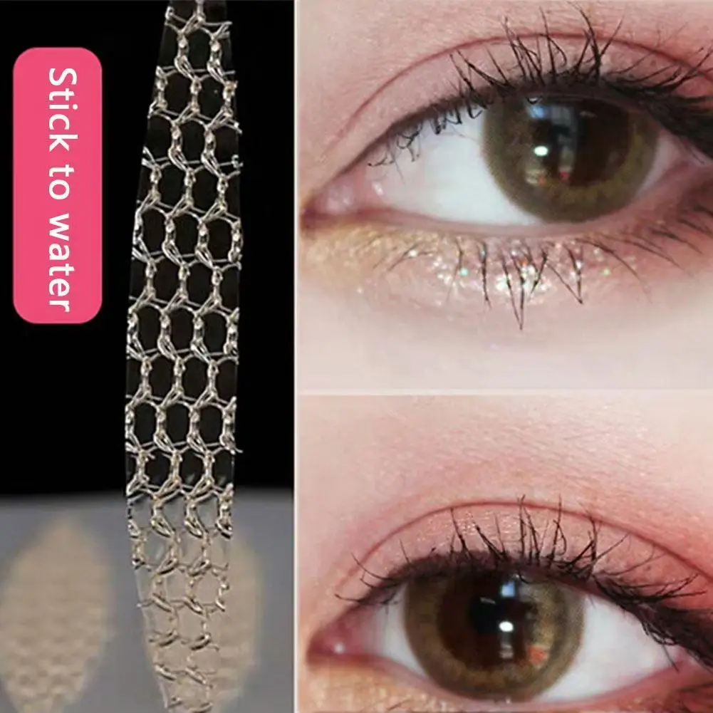 Not Easy To Drop Mesh Gauze Lace Double Eyelid Paste Invisible Traceless Artifact Red Girl Double-sided Net Fiber Natural S J3A0