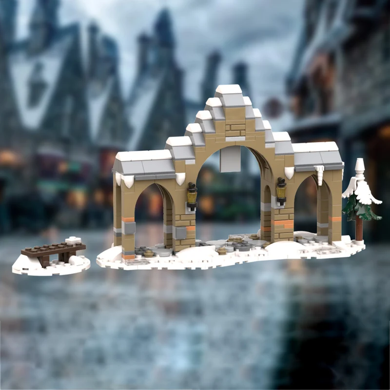 

Magical Movie Model MOC Building Bricks Village Entrance Arch Modular Technology Gifts Holiday Assemble Children Toys Suit