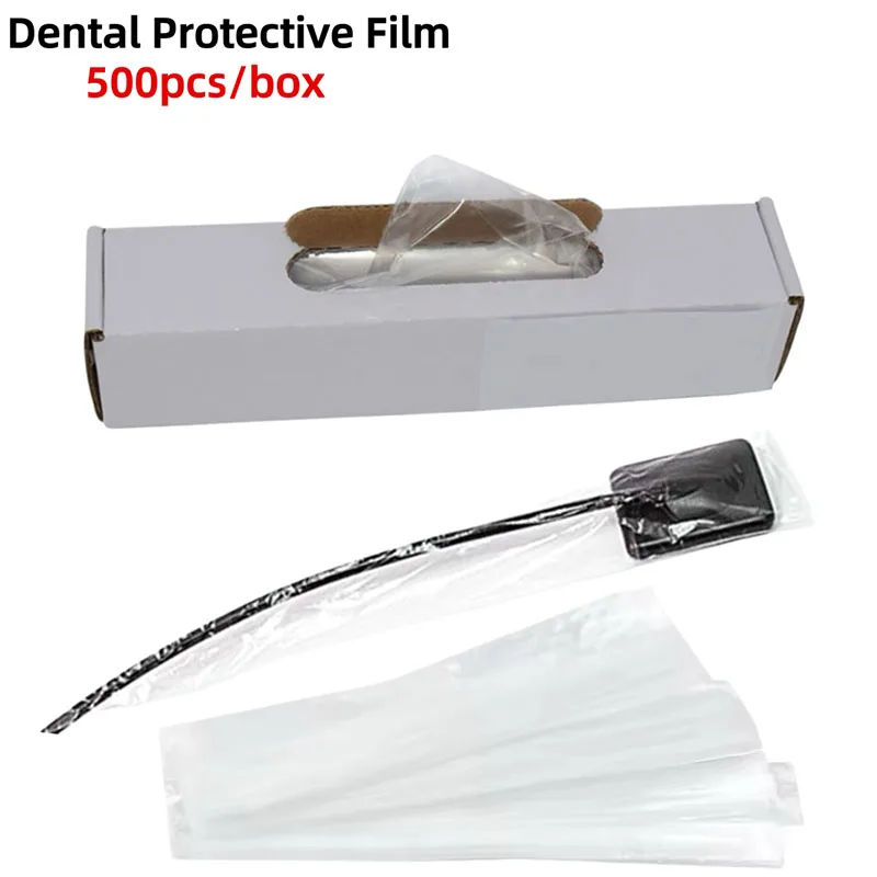 500 stücke Einweg Dental Kunststoff Schutz Film Kontamination Abdeckung für Digital X-Ray Sensor Schutz Film Abdeckung Materialien