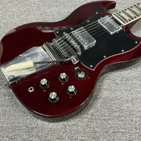 HOT Selling Red Black Body Rosewood Fingerboard 40-inch Design Simple Rock Metal Guitar